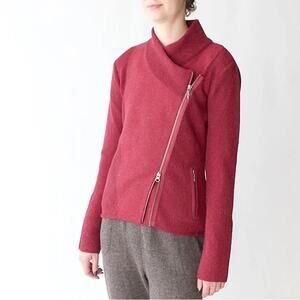 Beyond Threads Chopper Alpaca Moto Zip Cardigan Sweater size M